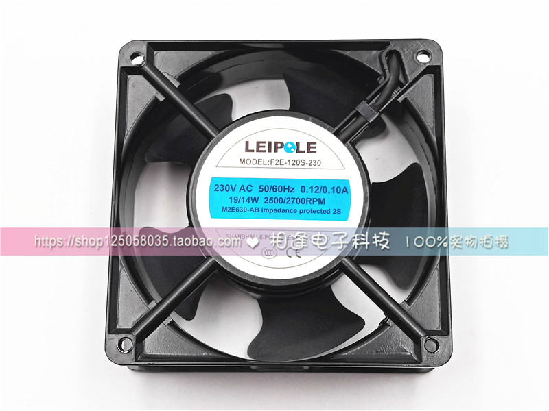 F2E-120S-230 Original Leip Electric AC220V 12038 Axis Dispersion Heat Fan 4-inch cabinet fan
