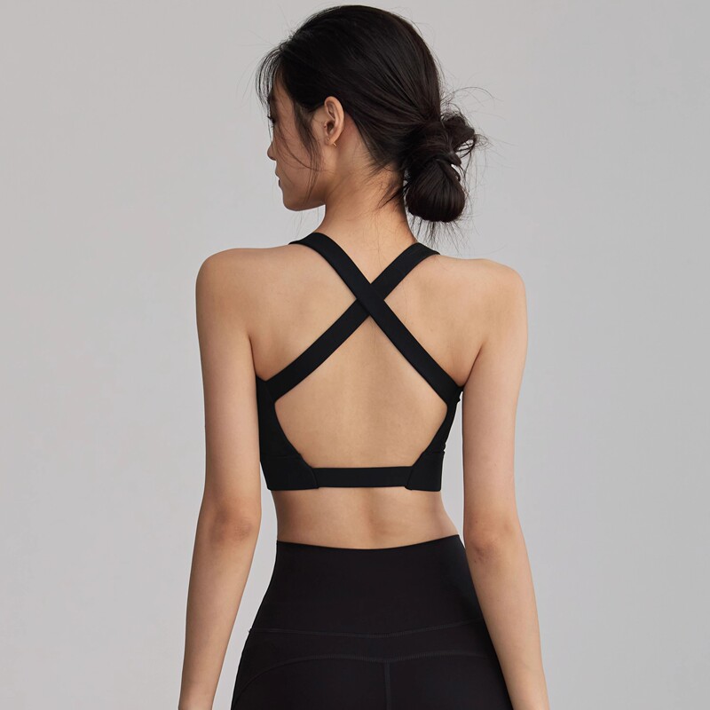Lulu Vuru All-In-One Sports Bra Shock-Proof Anti-Sagging Running Fitness Vest Cross Yoga Bra Lulu Vuru All-In-One Sports Bra Shock-Proof Anti-Sagging Running Fitness Vest Cross Yoga Bra