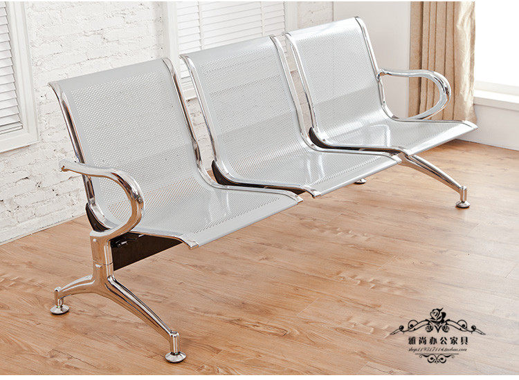 Foshan row chair three-seat row chair hospital waiting chair infusion chair rest row public seat airport waiting chair