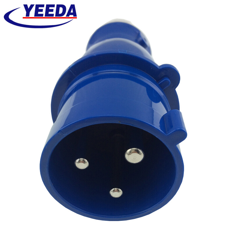 YEEDA 32A industrial connector IP44 2P E (single phase three-core) waterproof aviation plug socket