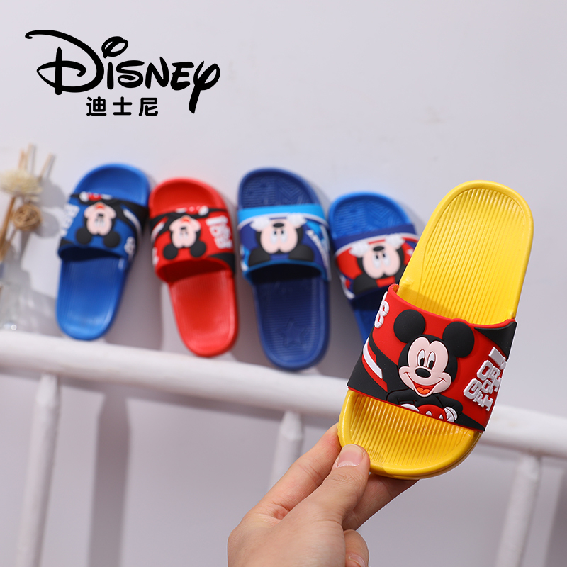 Boys' Slippers, Baby's New Summer Mickey Cartoon Indoor Home Non-Slip Bathing Shoes, Kidsren's Outdoor Beach Shoes Boys' Slippers, Baby's New Summer Mickey Cartoon Indoor Home Non-Slip Bathing Shoes, Kidsren's Outdoor Beach Shoes