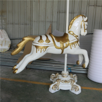New spot carousel sculpture glass fiber reinforced plastic description gold wedding photography hotel cafe childrens props