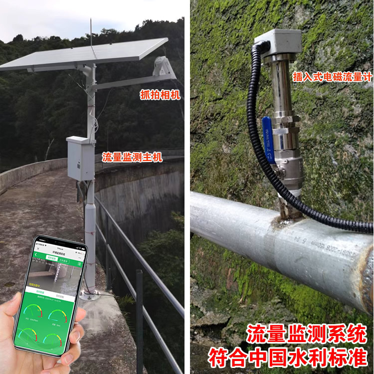 Remote monitoring of water volume of pipeline water in-pipeline flow data collector