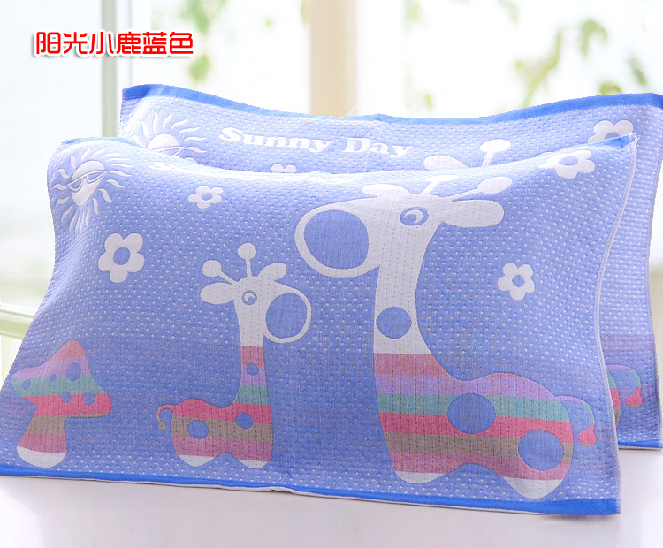 Chéo lưới jacquard gối khăn bông mềm mại tăng dày bông mồ hôi thấm breathable gối khăn 10 nhân dân tệ một