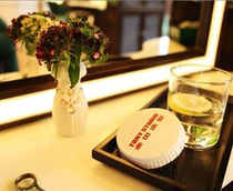 Barber shop special disposable paper cup lid with glass lid exclusive custom advertising cup lid disposable