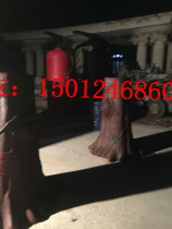 Mass production of FRP stump props modeling Sculpture Forest Park logo stump art environmental dustbin