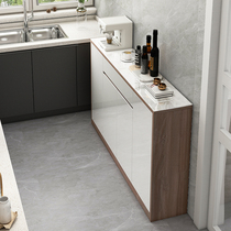Kitchen cabinet locker living room wall tea cabinet home Rock board side cabinet ultra-thin modern simple bowl wine cabinet