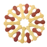 Бамбуковый коврик для овощей, теплоизоляционный коврик, настольный коврик, коврик для подставки под чашу, анти-ошпаривающий коврик для горшка, бамбуковый коврик, домашний коврик, 10 шт. в упаковке