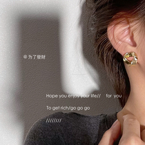 To GetRich Irregular Triangle Earrings Superior Sense Temperament Style 925 Ear Nail Retro Port Wind Ear Accessories