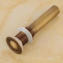 All copper water drain antique water sink basin water drain water drain standard bounce flap