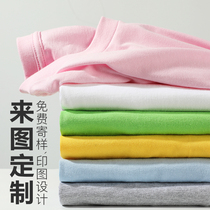 Work clothes custom T-shirt printing logo classmate party diy class clothes cotton round neck short sleeve advertising cultural shirt custom-made