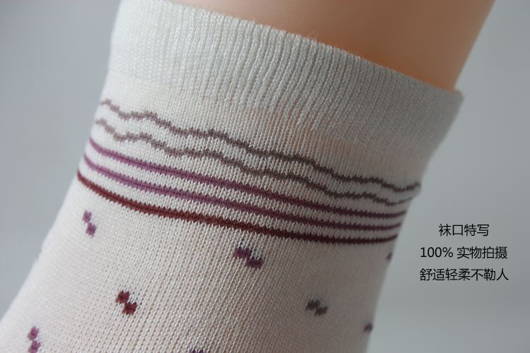 Đầy đủ 6 đôi vớ nữ bằng sợi tre trong ống dệt hoa nữ vớ dày mùa thu và mùa đông tất nữ vớ họa tiết nữ đẹp
