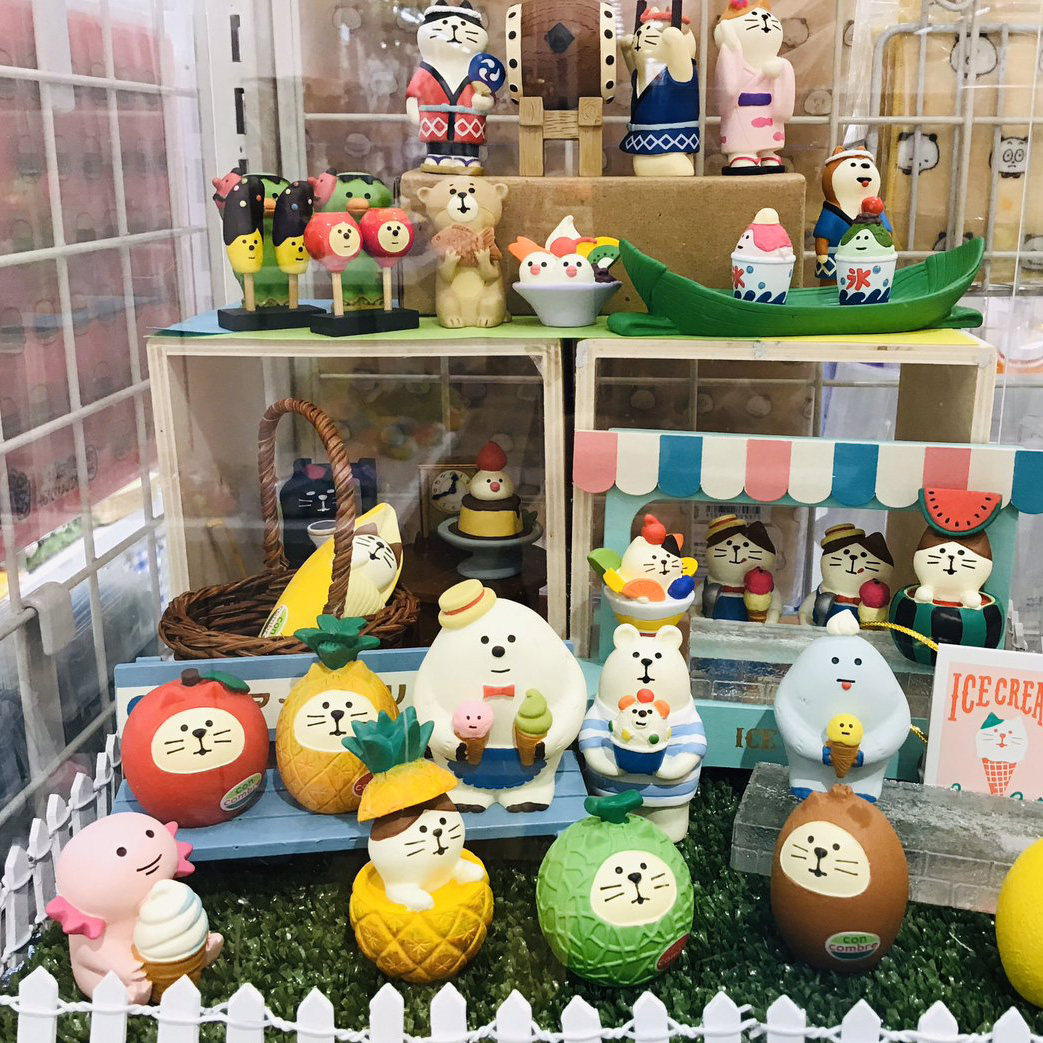 2020 summer fruit series decore trendy cat resin ornaments