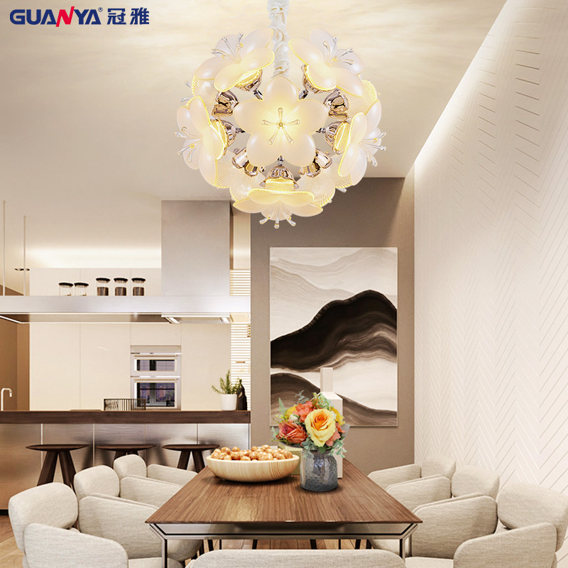 Guanya creative warm flower chandelier personality modern minimalist dining room bedroom room lighting G555-1