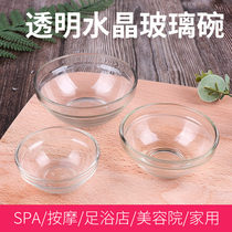 Beauty Essay Bowl Clear Crystal Glass Bowl Tuned Mask Bowl spa Set Beauty Salon Supplies Tools