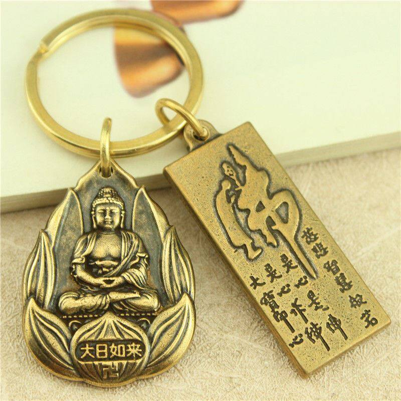 Day, if the brand belongs to the monkey pendant pure brass keybutton thousand hands of rat sheep trend to the Nature Flock card