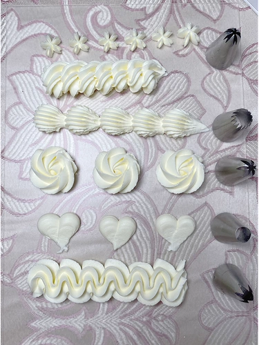 Простой ветер 5 -Piece Set Decorative Roth Комбинированный пирог крем для выпечки из нержавеющей стали из нержавеющей стали