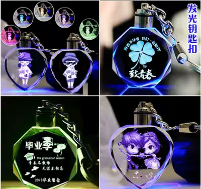Crystal keychain photo pendant video mobile phone drop diy gift gift personalized custom pendant creative couple