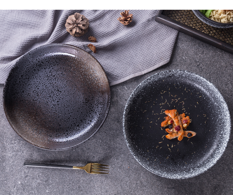 Japanese ceramics tableware soup bowl shallow bowl bowl of boiled fish pickled fish basin small never dish soup basin big soup plate deep plate