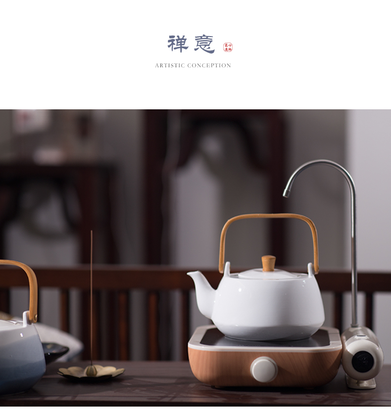 Optimal Indian tea master ceramic cooking pot hot pot pot of boiled tea kettle glass pot of girder electric TaoLu suit