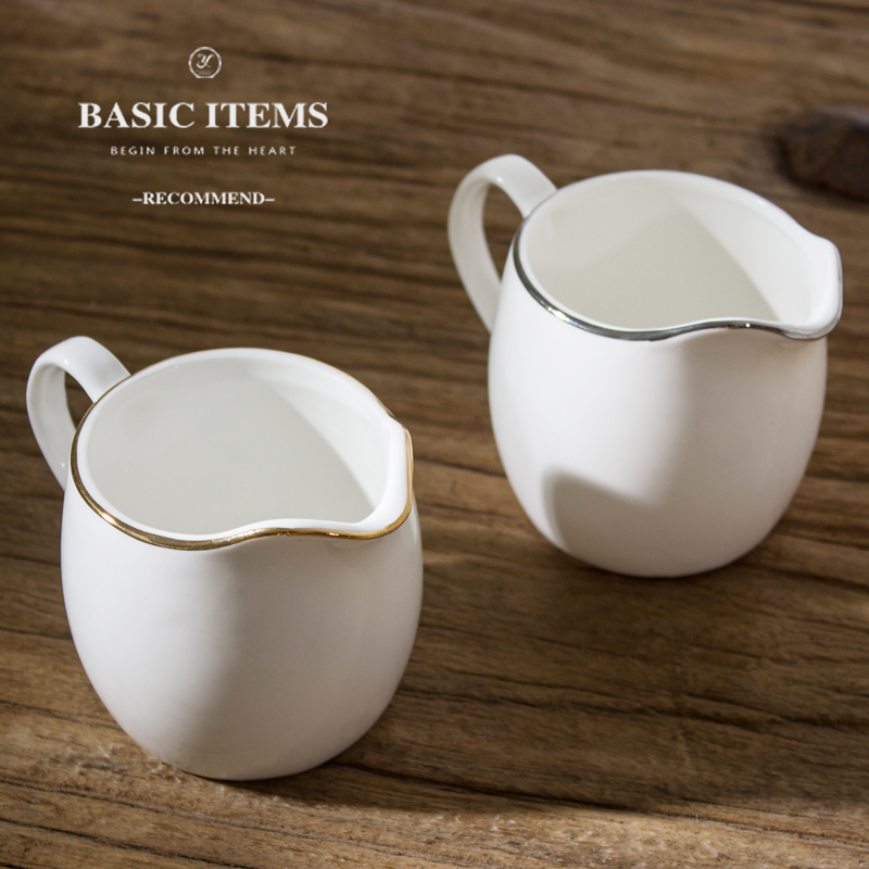 European creative ceramic garland milk pot of milk cup milk cylinder store milk as cans of milk cup milk spoon coffee form a complete set of equipment