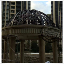 Wrought iron gazebo Dome dome European outdoor landscape pavilion Corridor corridor corridor frame Flower frame