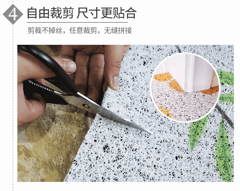 Cửa ra vào mat cửa ra vào thảm cửa ra vào thảm cửa ra vào Bắc Âu nhập dây vòng chân mat nhà mat - Thảm sàn tấm xốp lót sàn