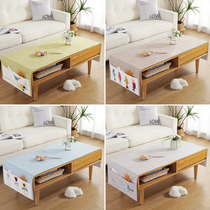 Nordic Cotton Linen Living Room Fabric Tea Table Cloth Rectangular TV Cabinet Geb Modern Minima Tea Table Mat Geb