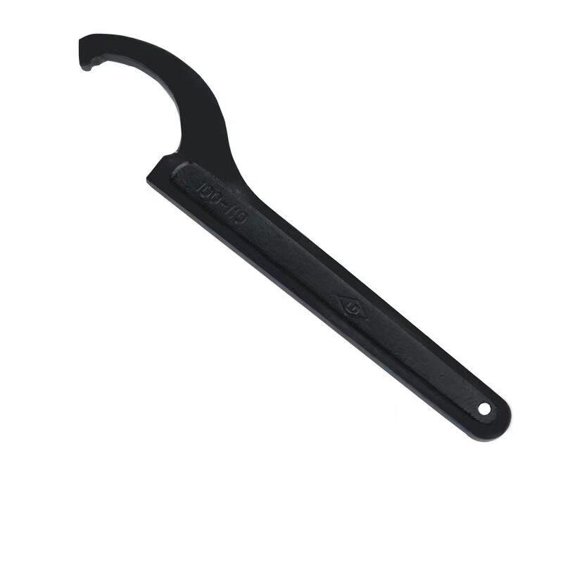 Crescent Wrench Hook Shaped Garden Nut Wrench Side Hole Hook Wrench Water Meter Cover Hook Type Wrench 22-320mm 