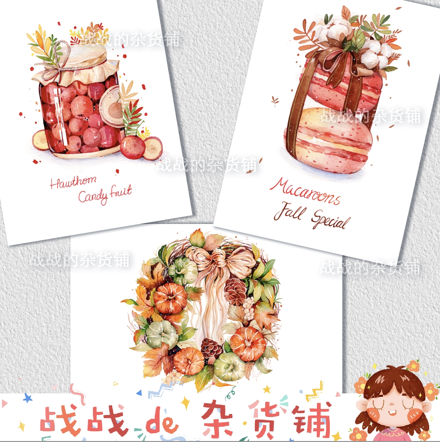 Battle War Original Hawthorn Themed Card Postcard 3 Entrance Postcards