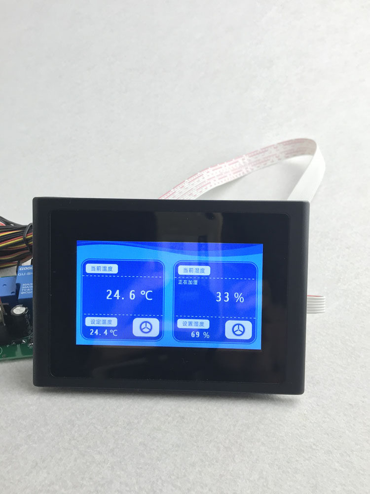 Temperature Humidity Controller Wine Cabinet Humidor Controller TFT Color Screen Touch Control WH1915