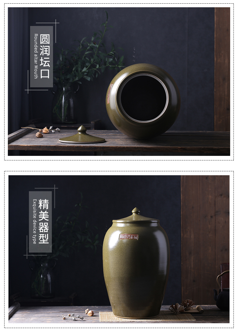 Period of ceramic barrel oil tank oil cylinder of jingdezhen ceramic jar jar jar 50 kg 100 jins