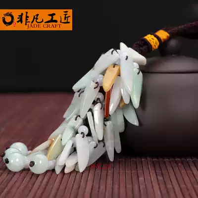 Extraordinary craftsman car pendant car debris Crescent hanging jade jewelry pendant safe hanging
