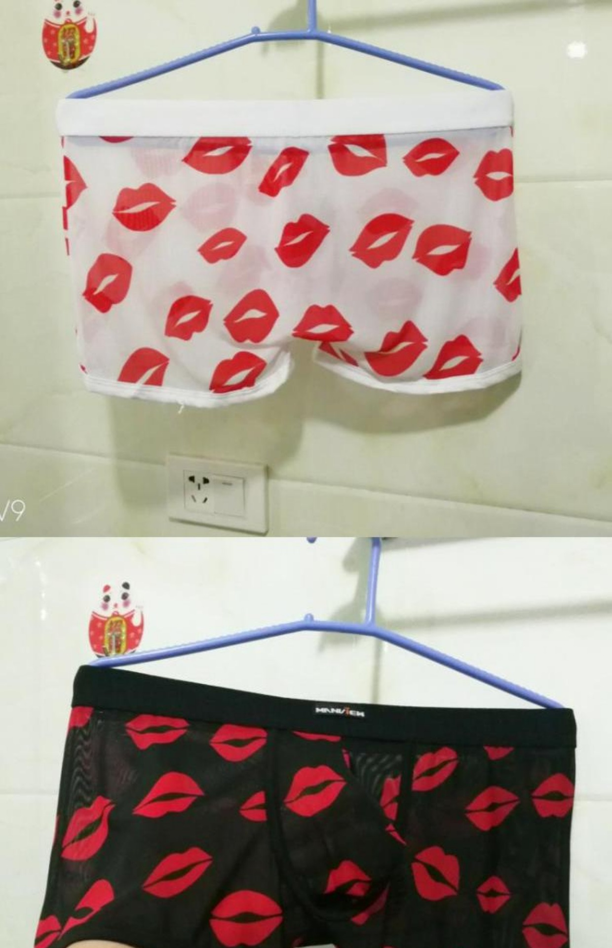 Đồ lót trong suốt nam ren siêu mỏng lụa băng eo thấp lưới sex gợi cảm mùa hè đầy đủ lưới nam boyshort quan sip nam