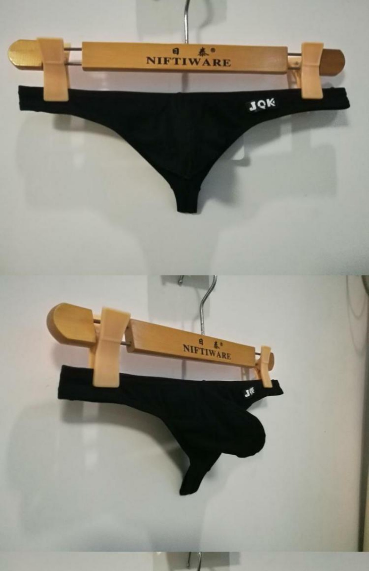 Quần lót nam Sexy Sexy Sưng eo thấp Cotton thoáng khí Voi trắng Thân áo thun nam gay quan lot dep