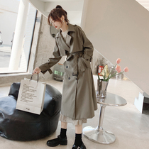 Windcoat Jacket Woman 2022 Spring Autumn New small sub medium long Inn Wind Pop Temperament Superior Coat