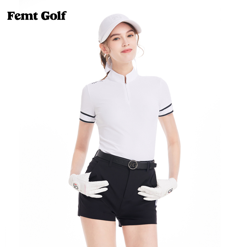 Femtgolf Women's Golf Shorts, High-Waisted, Slimming, Professional Golfing, Quick-Drying, Breathable, Anti-Exposure Sports Shorts