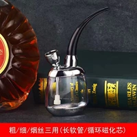 701 Серебряный двойной дымовой горшок (с длинным шлангом+магнитный ядро)