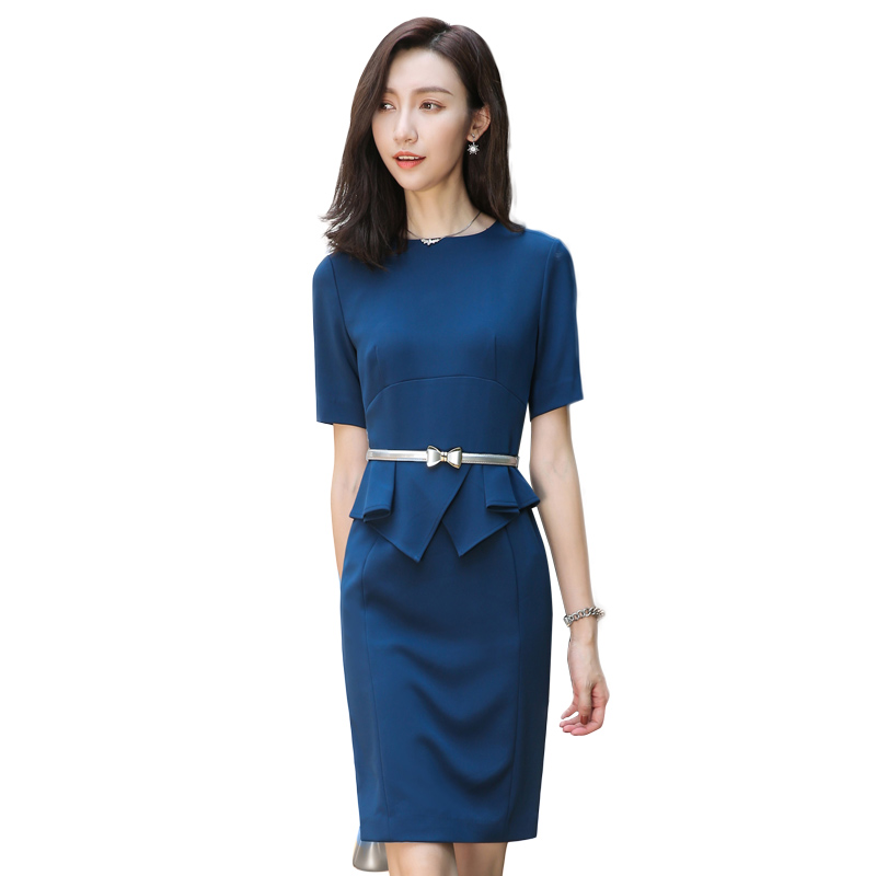 Thời trang Set ăn mặc ăn mặc Beauty Salon Workwear ăn mặc 2020 mùa xuân mới Professional ăn mặc của phụ nữ