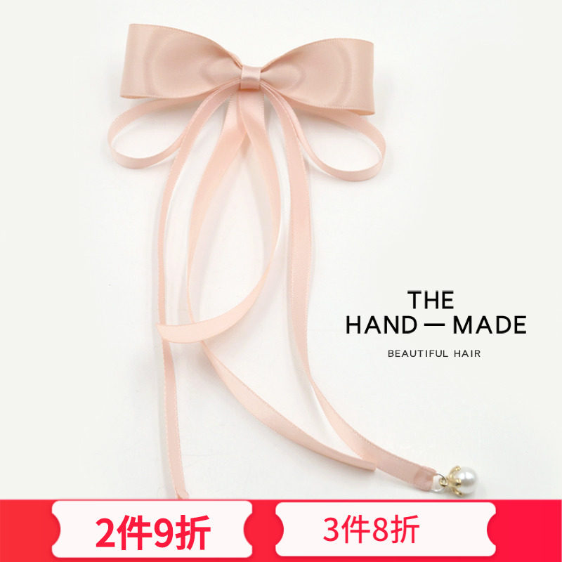 Seven-coloured plaid (ornament) day department minimalist sweet and beautiful fabric butterfly twinning with Japanese spring hairpin A0529