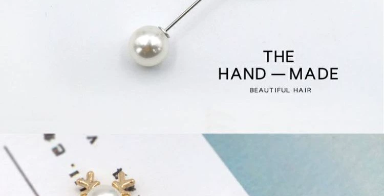 Hàn Quốc giả ngọc trai chống ánh sáng trâm pin một chiếc áo nịt nhỏ pin khóa áo khoác phụ kiện H0540