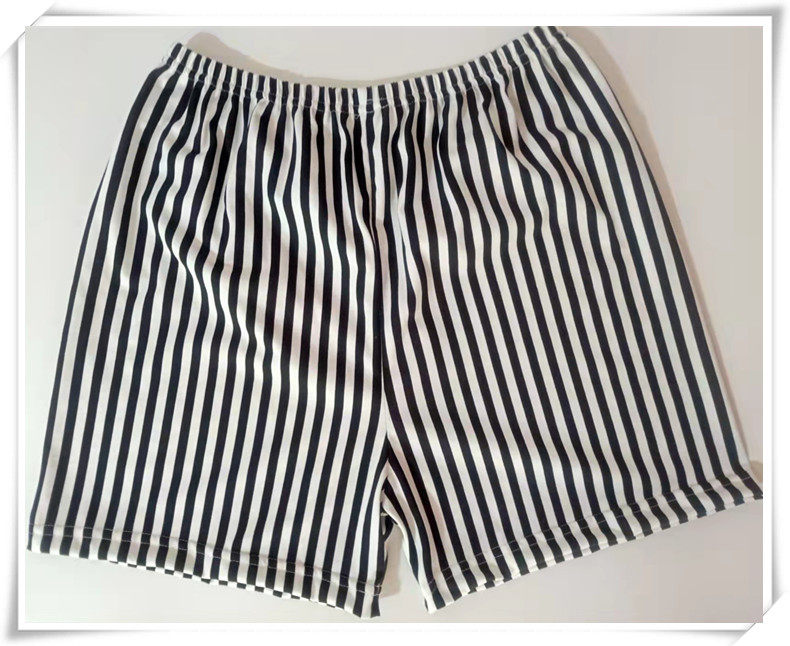 Four strips of mail-free striped male and female thin knitted pure cotton sleeping pants full cotton large size loose for home casual shorts