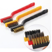 Multifunctional kitchen gas stove wire brush cleaning range hood boiler brush copper wire iron wire nylon wire 3 pieces