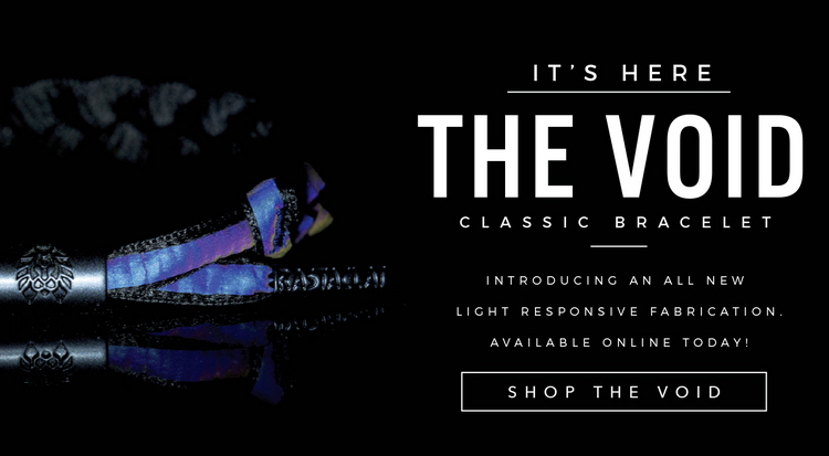 RASTACLAT chính thức xác thực sư tử nhỏ phần rung VOID cầu vồng ba chiều màu đen phản chiếu vòng đeo tay nam vòng gỗ trầm hương