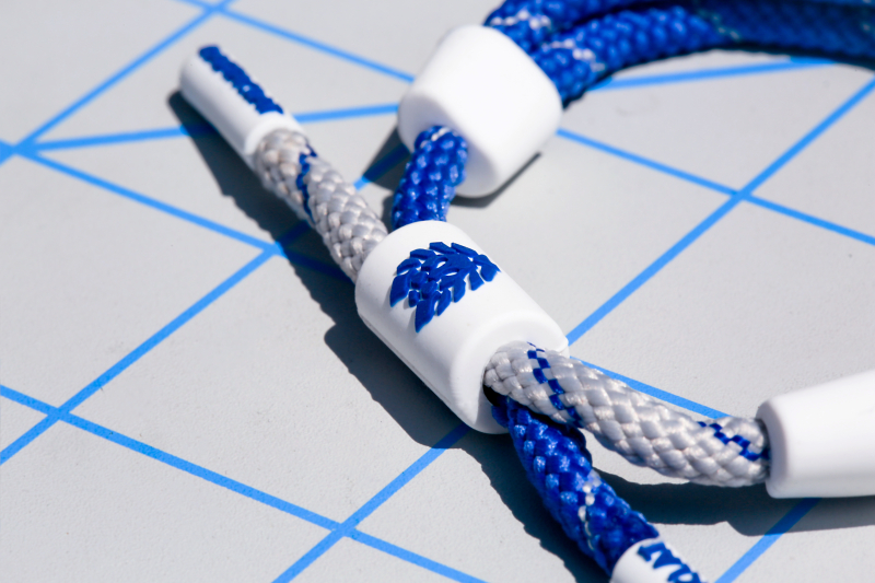 RASTACLAT chính thức xác thực sư tử nhanh chóng loạt chức năng FLIGHT vòng tay thắt nút màu xanh và trắng vòng tay vàng