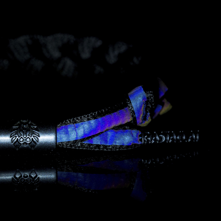 RASTACLAT chính thức xác thực sư tử nhỏ phần rung VOID cầu vồng ba chiều màu đen phản chiếu vòng đeo tay nam vòng gỗ trầm hương