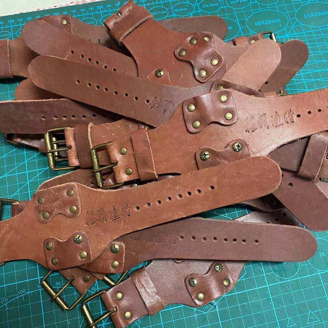 Fish dart wire wheel fixed with shooting dart wrist guard fishing wheel fixed wrist guard head layer cowhide wrist guard