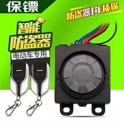 Electric two-car tricycle four-wheeler anti-theft alarm remote control 48V universal one-button start