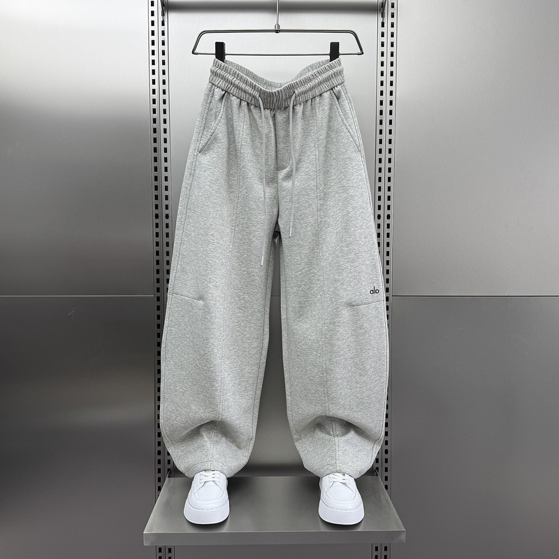 2026 Spring/Summer New Thickened Trendy Brand High-End Casual Scimitar Sweatpants Men's Loose Versatile Wide-Leg Trousers