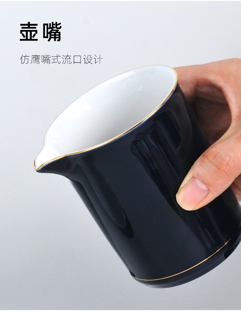 Ceramic crack a pot of Chinese contracted kungfu tea set fourth portable tea teapot Japanese trip
